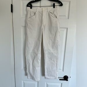 Everlane White Carpenter Pant. Size 6.